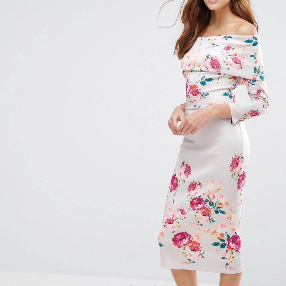 ASOS | Bardot dress | Floral | US 2